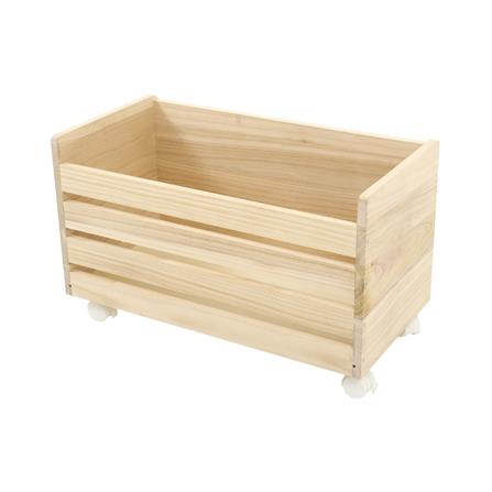 กล่องลังไม้มีล้อ STACKO COZI 60X30X37 ซม. สี NATURAL_1