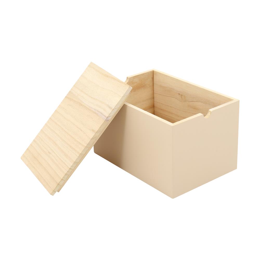 กล่องไม้มีฝา STACKO MERRY S 17X25X15.5 ซม. สีครีม