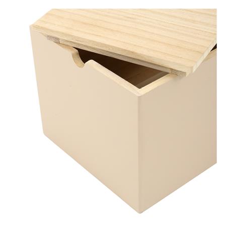 กล่องไม้มีฝา STACKO MERRY S 17X25X15.5 ซม. สีครีม_3