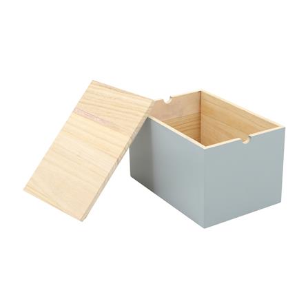 กล่องไม้มีฝา STACKO MERRY S 17X25X15.5 ซม. สีเทา_2