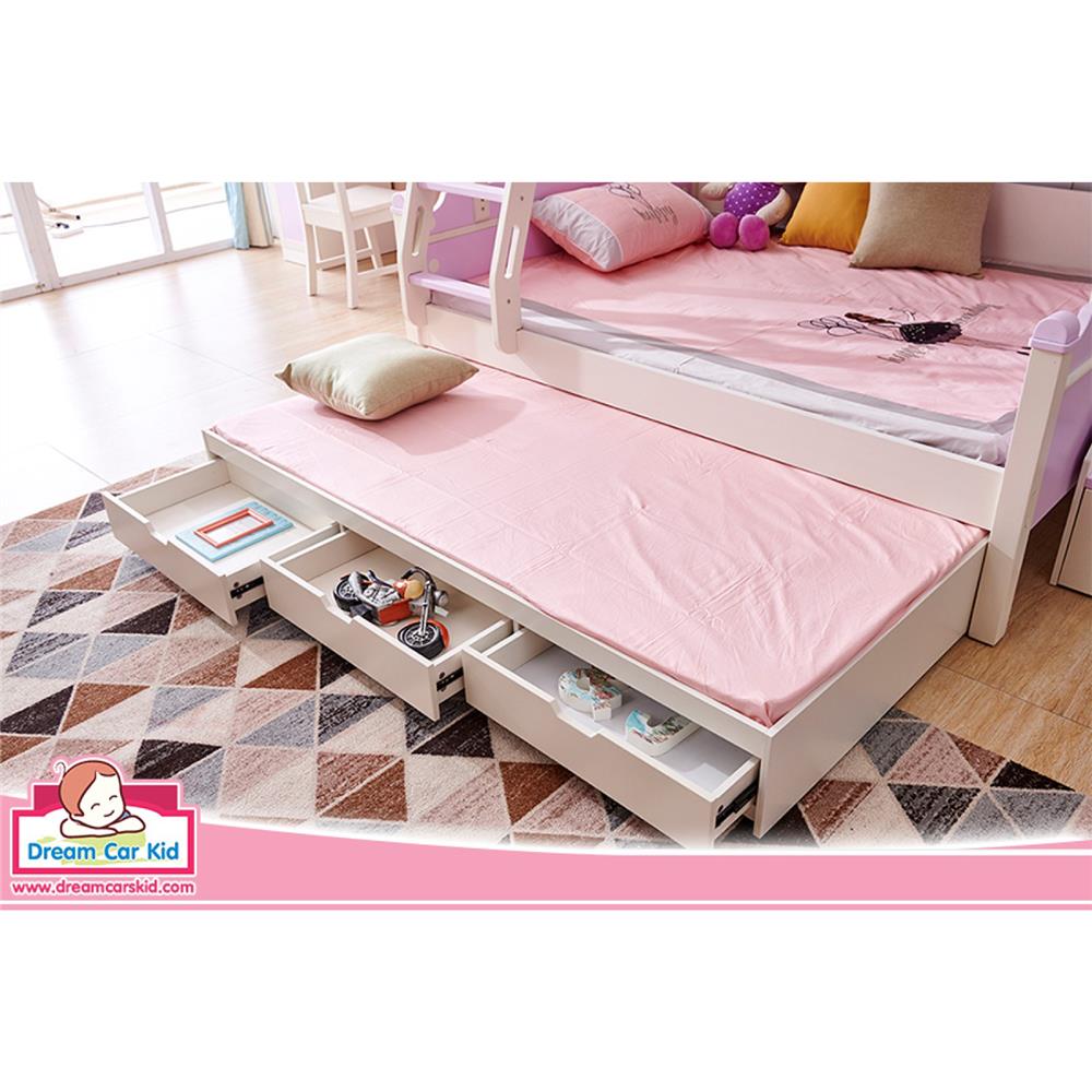 เตียง 2 ชั้น และบันได DREAM CAR KID SPORT KID 912-4 สีขาว/ม่วง