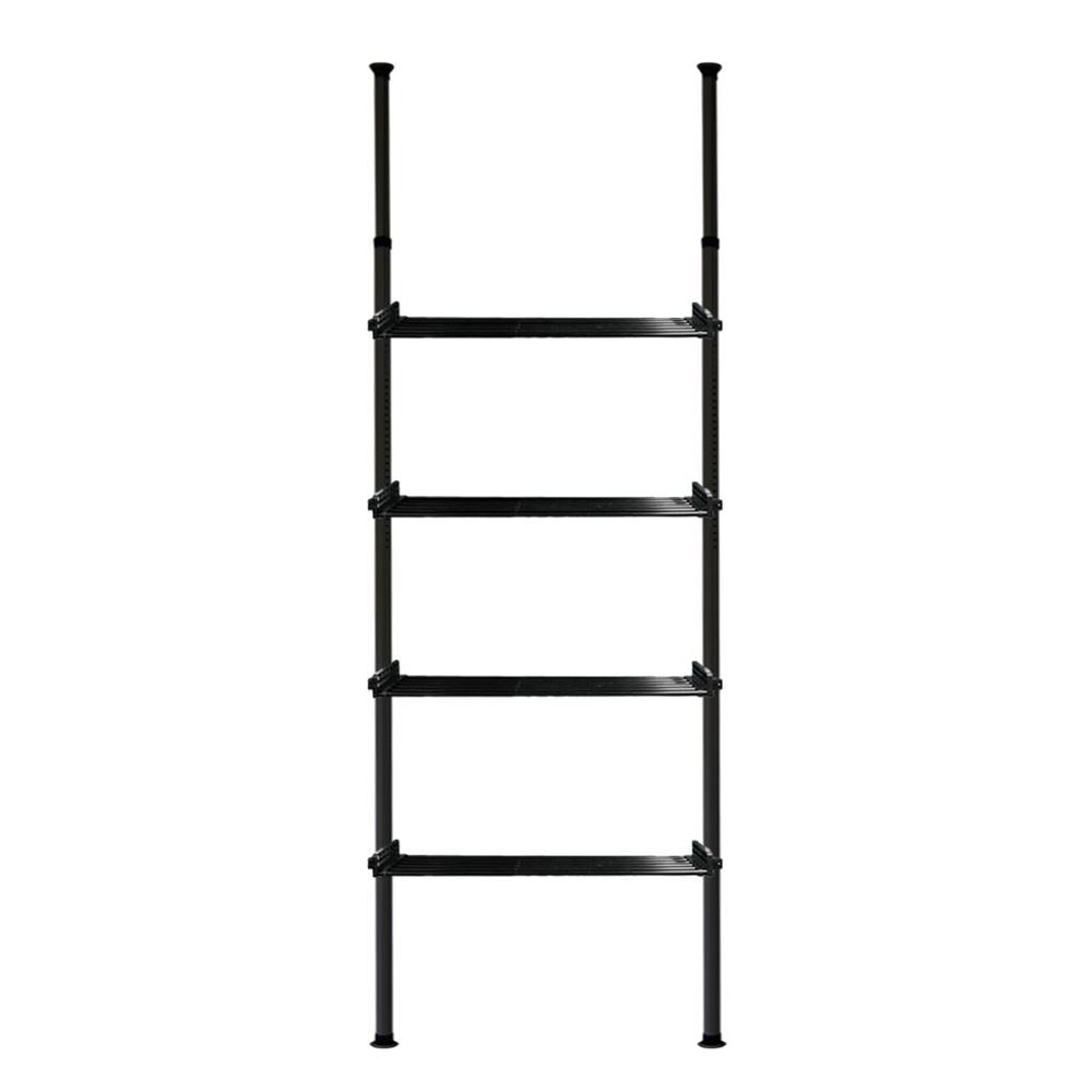 ราวแขวนผ้าปรับระดับได้ 4 ชั้นวาง TUGU R04B 300x85 ซม. สีดำ