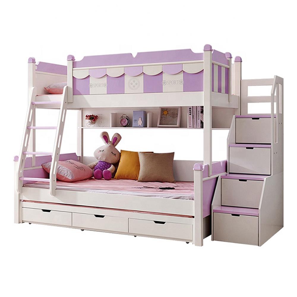 เตียง 2 ชั้น และบันได DREAM CAR KID SPORT KID 912-5 สีขาว/ม่วง