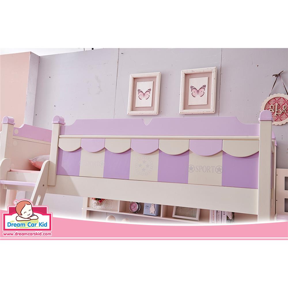 เตียง 2 ชั้น และบันได DREAM CAR KID SPORT KID 912-5 สีขาว/ม่วง