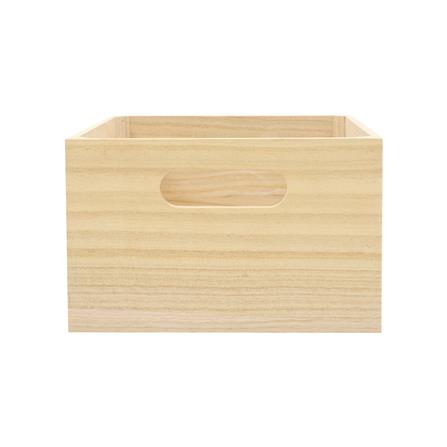 กล่องลังไม้มือจับ STACKO HOME S 25X27X15.5 ซม. สี NATURAL_1