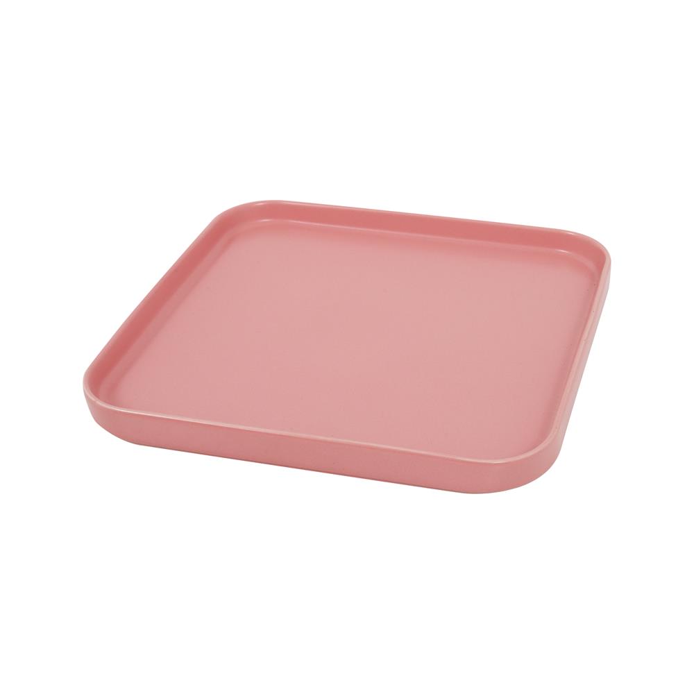 จานเหลี่ยม PORCELAIN 10 นิ้ว KECH SOLID PINK