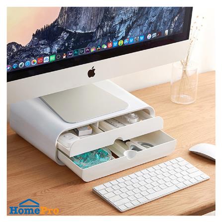 กล่องลิ้นชักเล็ก STACKO LUCKY 31.5x22x10 ซม. สีขาว_6