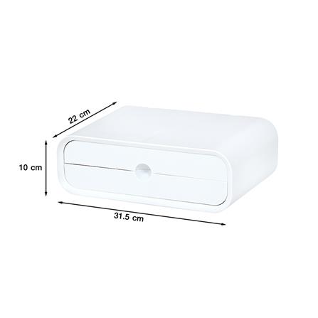 กล่องลิ้นชักเล็ก STACKO LUCKY 31.5x22x10 ซม. สีขาว_7