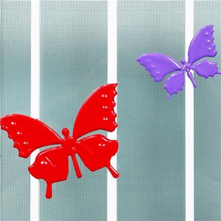 หน้าต่างเลื่อน อะลูมิเนียม เหล็กดัด มุ้ง AZLE ลายผีเสื้อ 120X110 ซม. สีชา_2