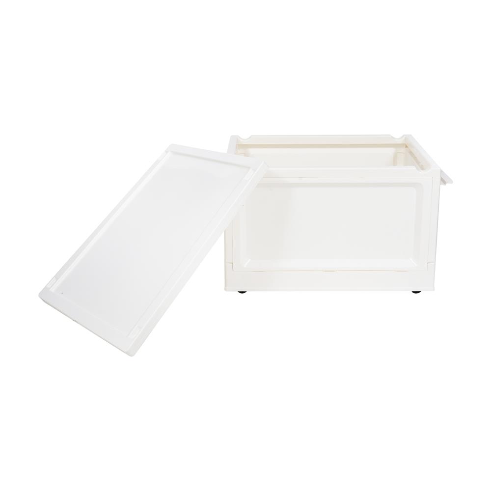กล่องเก็บของพับได้ STACKO WILL M 41X29.5X24 ซม. สีขาว