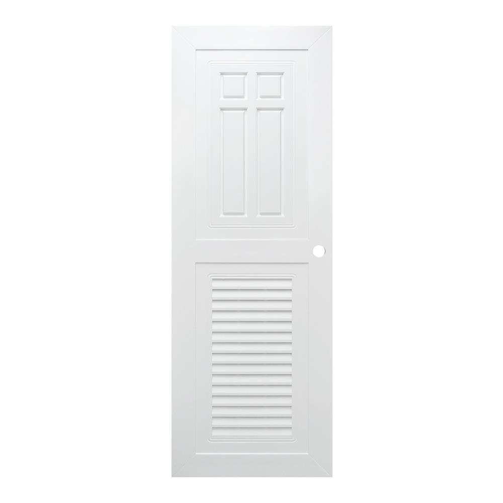 ประตูห้องน้ำ ABS AZLE SD-1 80X200 ซม. สีขาว เจาะลูกบิด