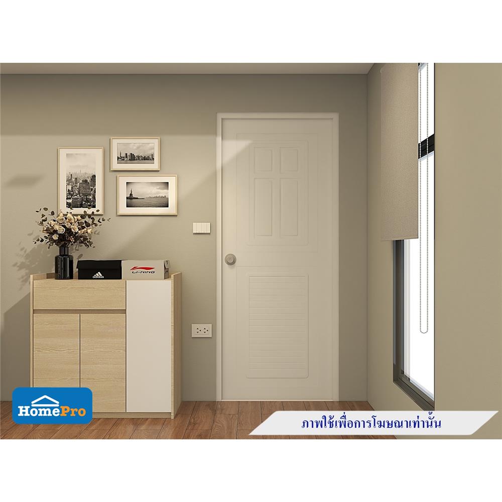 ประตูห้องน้ำ ABS AZLE SD-1 80X200 ซม. สีขาว เจาะลูกบิด