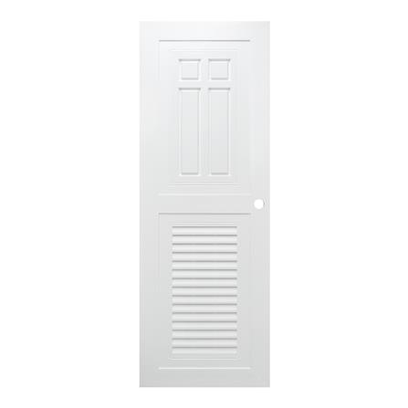 ประตูห้องน้ำ ABS AZLE SD-1 80X200 ซม. สีขาว เจาะลูกบิด_0