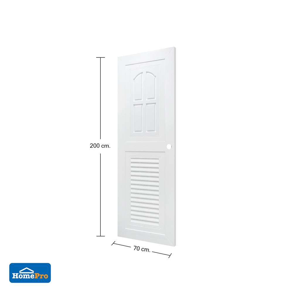 ประตูห้องน้ำ ABS AZLE SD-2 70X200 ซม. สีขาว