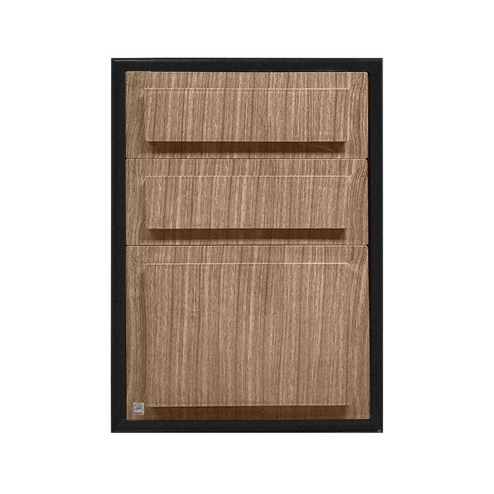 ตู้ลิ้นชัก 3 ชั้น KING PLATINUM ลายลูกฟัก P1 MATTE