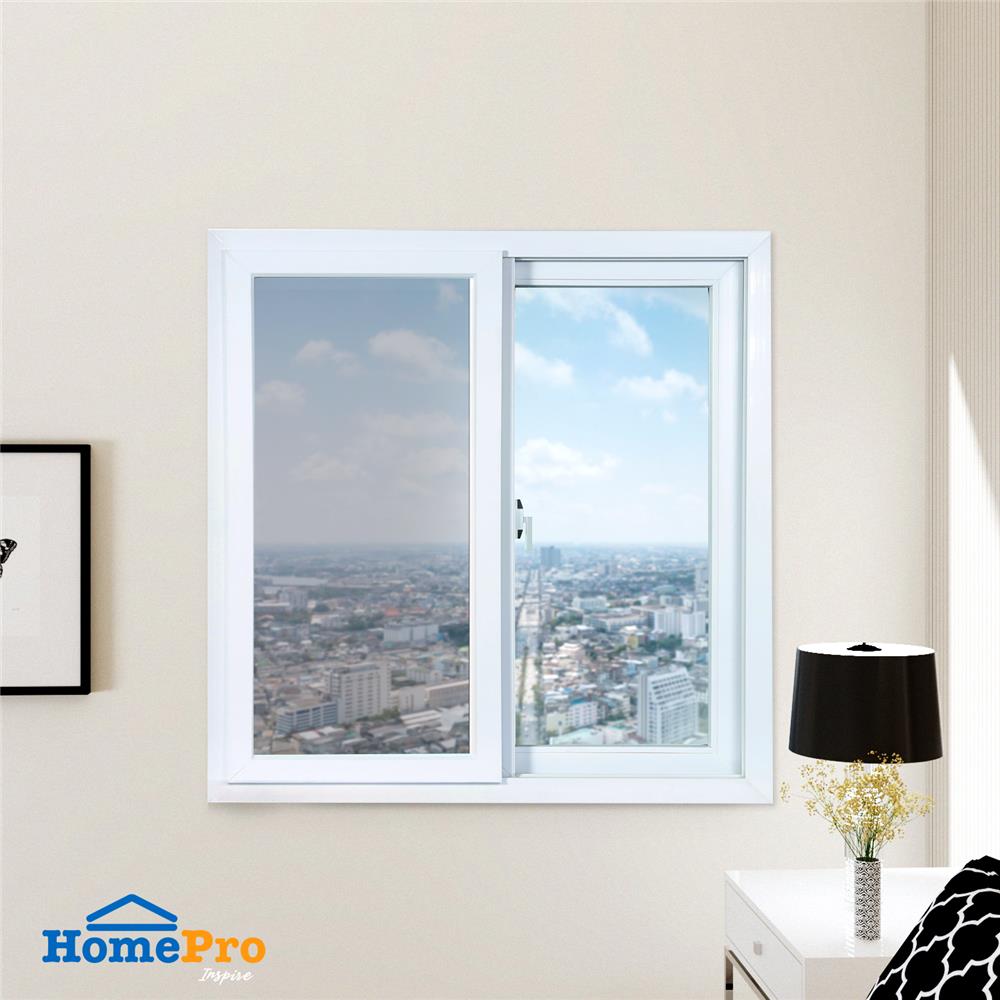 หน้าต่างบานเลื่อน UPVC S-S TAKECHI 100X100 ซม. สีขาว