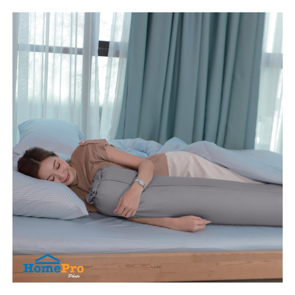 ปลอกหมอนข้าง HOME LIVING STYLE CT SATEEN สีเทา