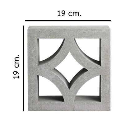 บล็อกช่องลม VBLOCK ลายประกายดาว 19x19x9 ซม._3
