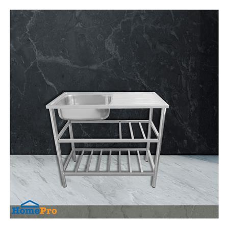 ซิงค์ขาตั้ง 1 หลุม 1 ที่พัก AXIA PP ST 10050 สีเงิน_2