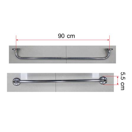 ราวแขวนผ้า HOEN H-7508-90 สีโครม_3