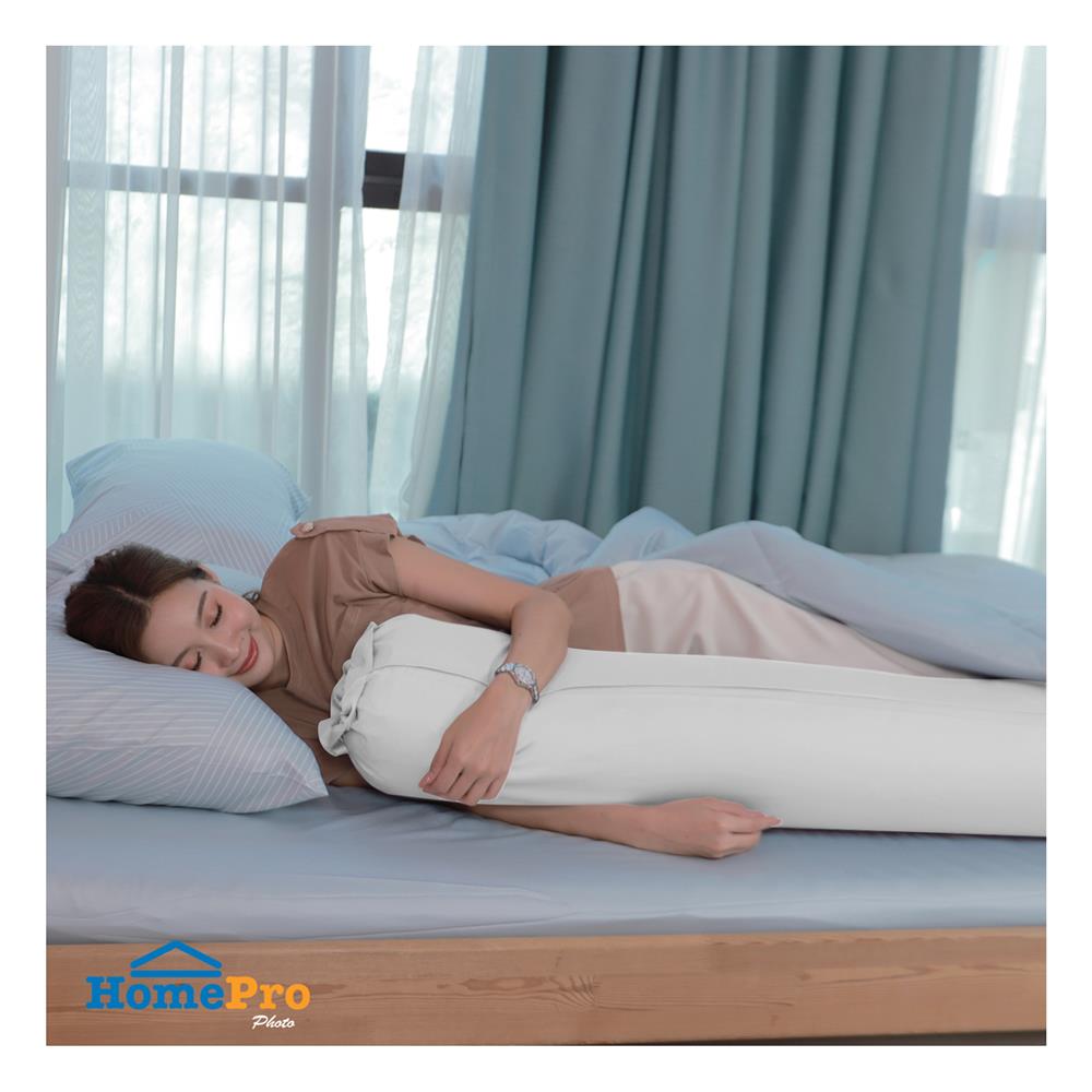 ปลอกหมอนข้าง HOME LIVING STYLE CT SATEEN สีขาว