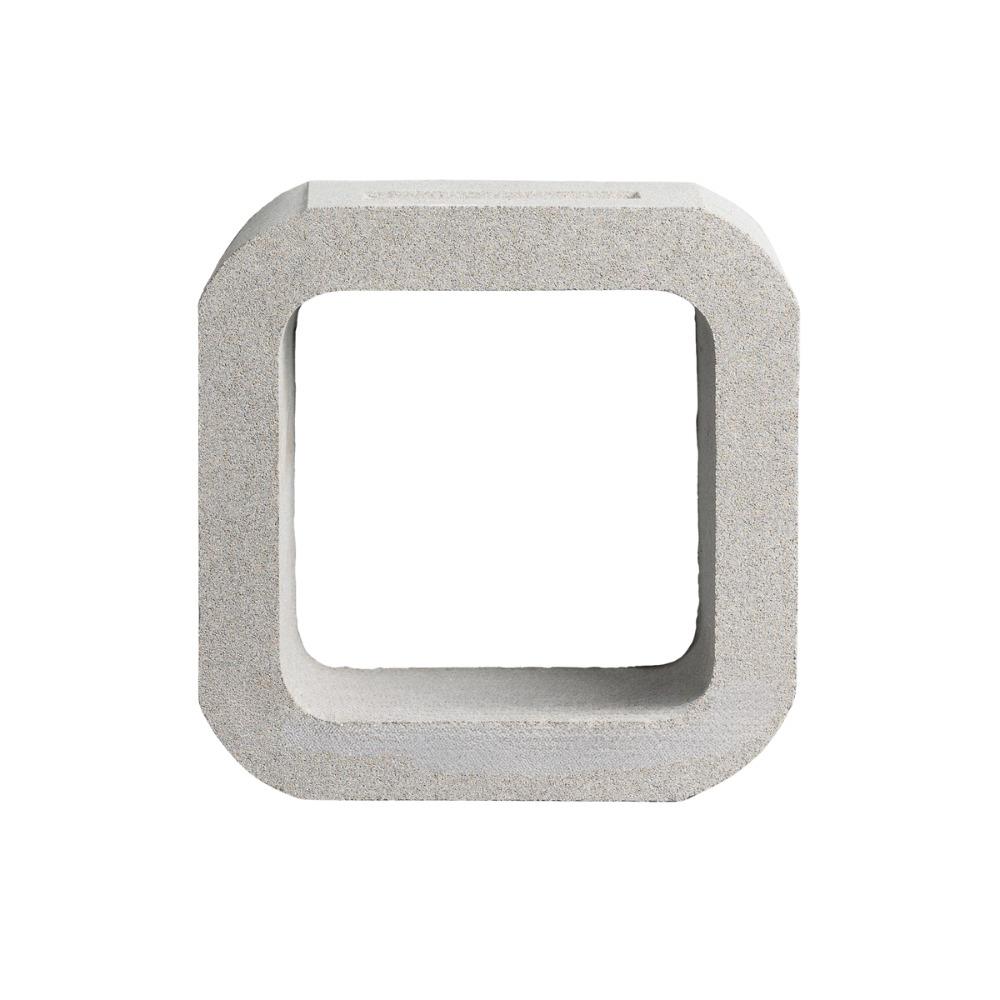 บล็อกช่องลม VBLOCK ลายสี่เหลี่ยมมุมโค้ง 19x19x9 ซม.