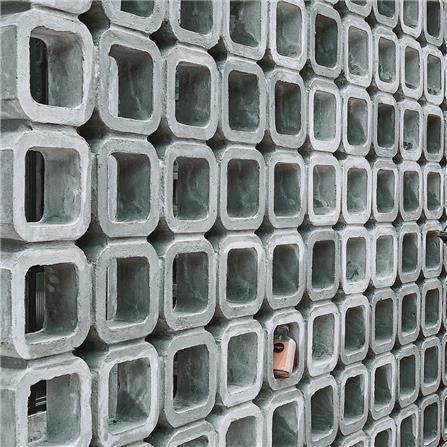 บล็อกช่องลม VBLOCK ลายสี่เหลี่ยมมุมโค้ง 19x19x9 ซม._2