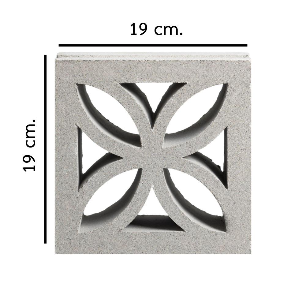 บล็อกช่องลม VBLOCK ลายดอกหญ้า 19x19x9 ซม.