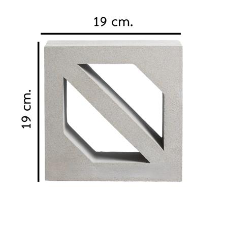 บล็อกช่องลม VBLOCK ลายเมล็ดกาแฟ 19x19x9 ซม._1