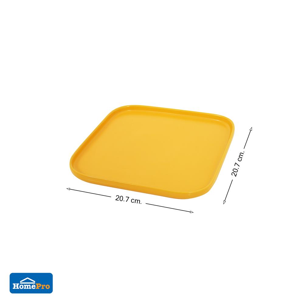 จานเหลี่ยม PORCELAIN 8 นิ้ว KECH SOLID YELLOW