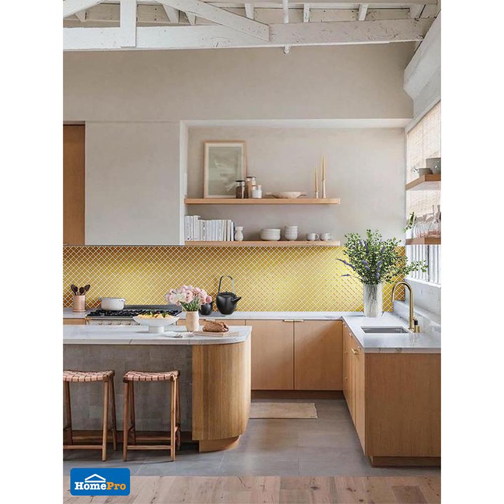 โมเสคแก้ว 30x30 ซม. Glascera MS-HIU-0001 ยูนิค โกลด์