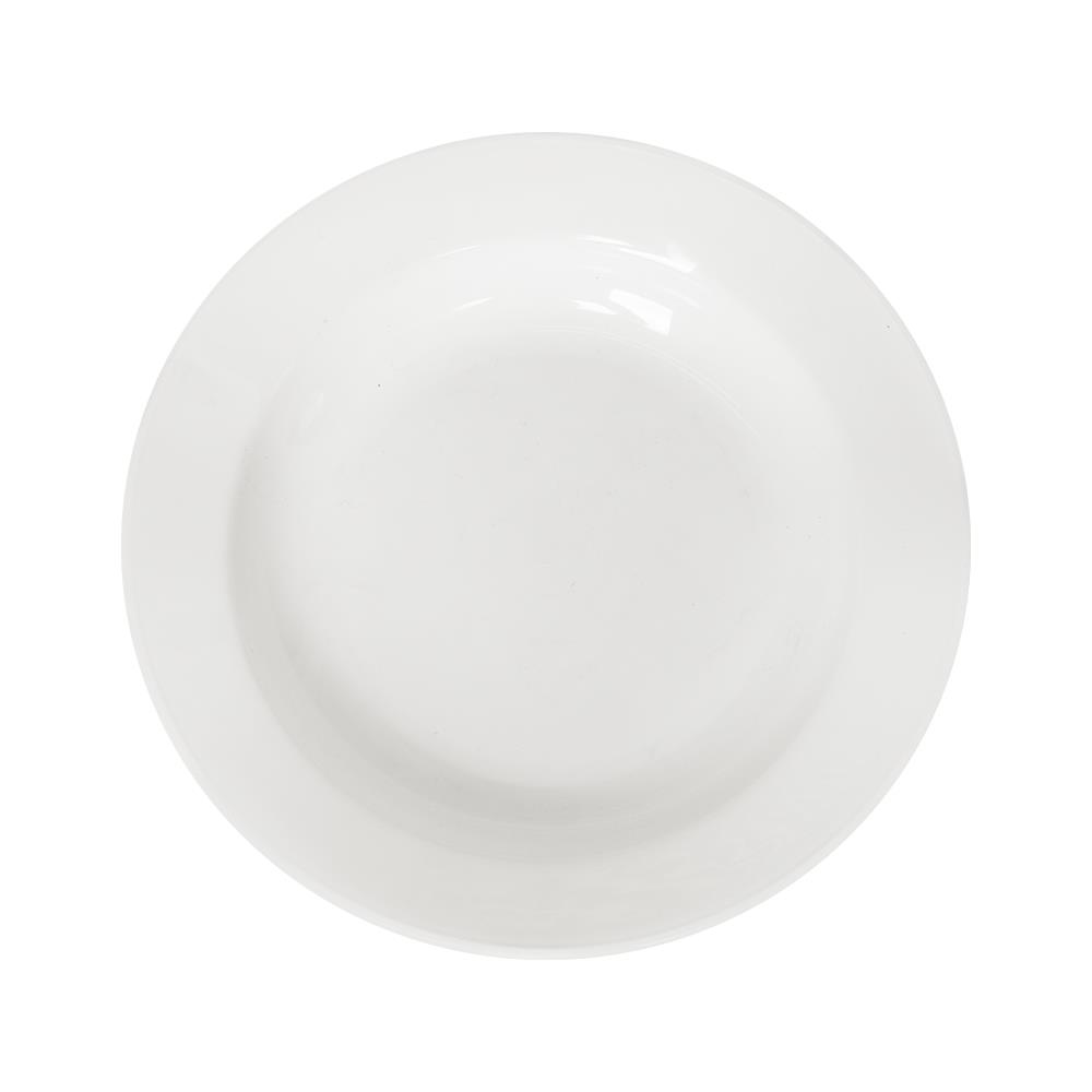 จานลึกพลาสติก ABS 8 นิ้ว KT สีขาว