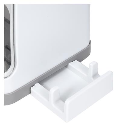 ชั้นคว่ำจานพลาสติก 2 ชั้น มีฝาครอบและที่วางเขียง KECH_4