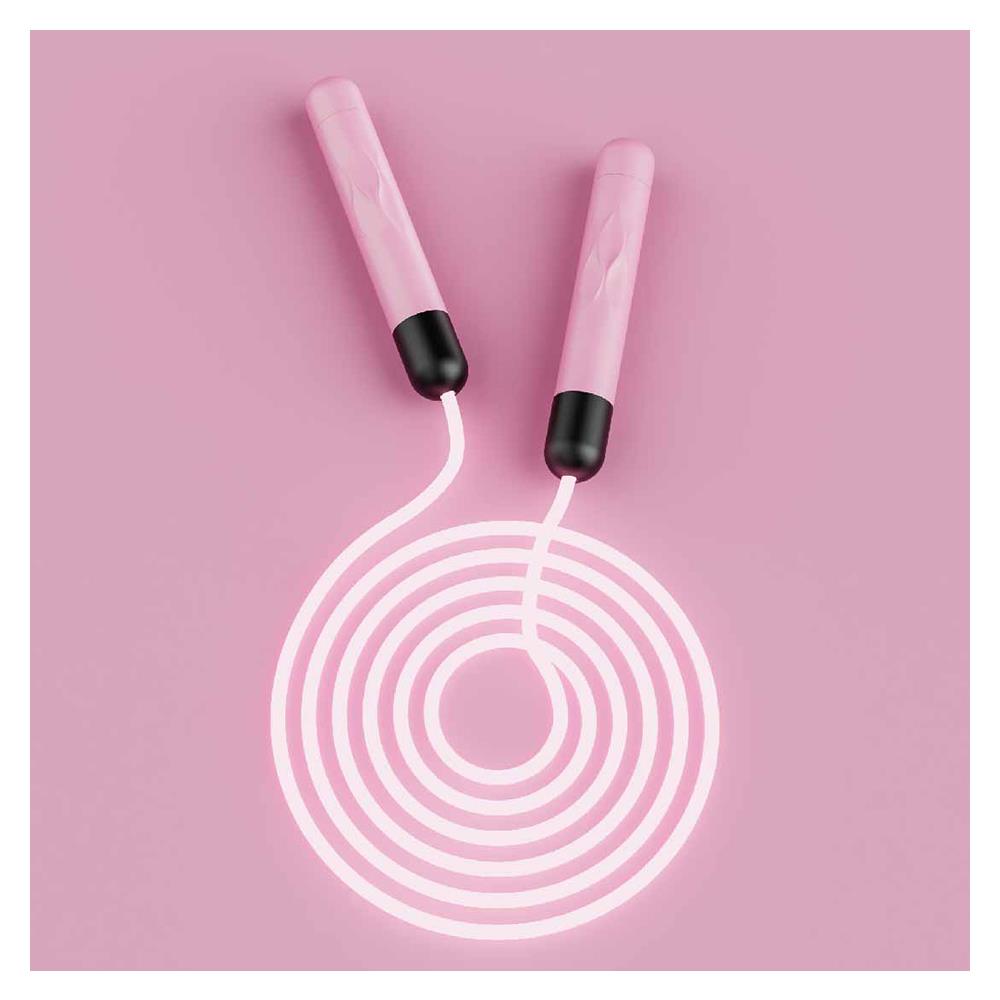 เชือกกระโดดเรืองแสง PRO-FIT สีชมพู