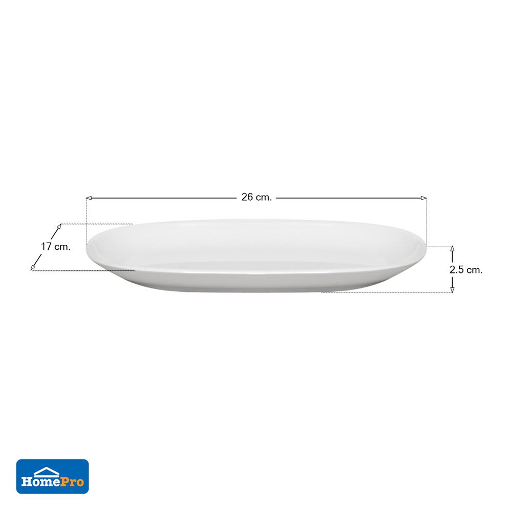 จานเปลพลาสติก ABS 10.5 นิ้ว KT สีขาว