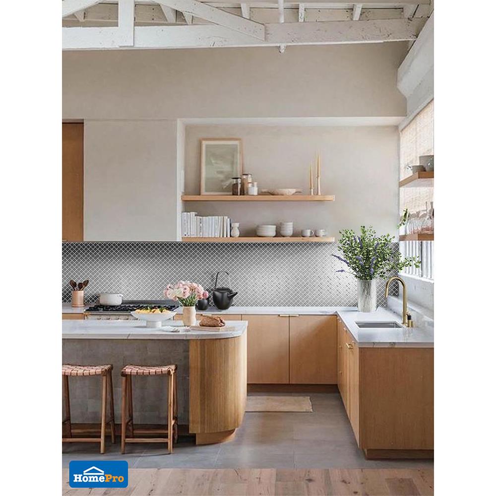 โมเสคแก้ว 30x30 ซม. Glascera MS-HIU-0002 ยูนิค เงิน