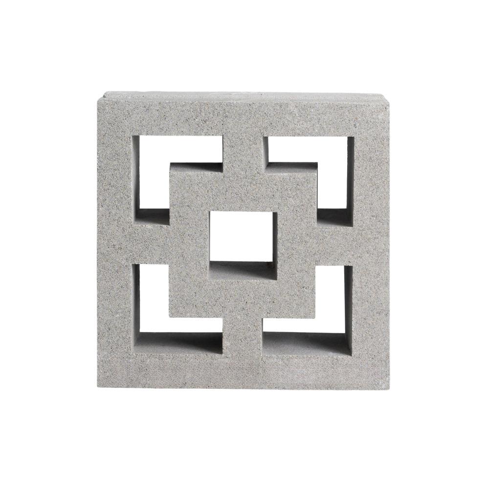 บล็อกช่องลม VBLOCK ลายเหลี่ยมจีน 19x19x9 ซม.