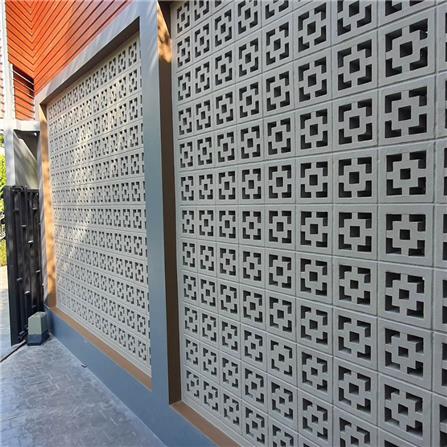 บล็อกช่องลม VBLOCK ลายเหลี่ยมจีน 19x19x9 ซม._1