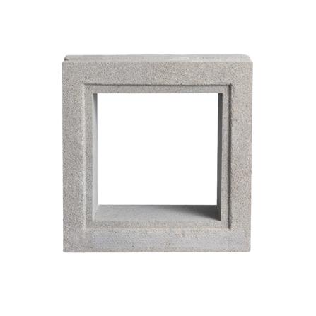 บล็อกช่องลม VBLOCK ลายสี่เหลี่ยมพลัส 19x19x9 ซม.