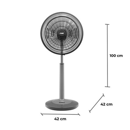 พัดลมสไลด์ 18 นิ้ว MITSUBISHI R18A-GB CY-GY สีเทา_2