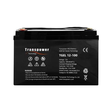 แบตเตอรี่แห้งแบบเจล TRANSPOWER TGEL 12-100 12 โวลต์ 100 AH_0