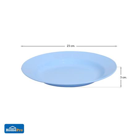 จานลึกพลาสติก ABS 9 นิ้ว KT สีฟ้า_3