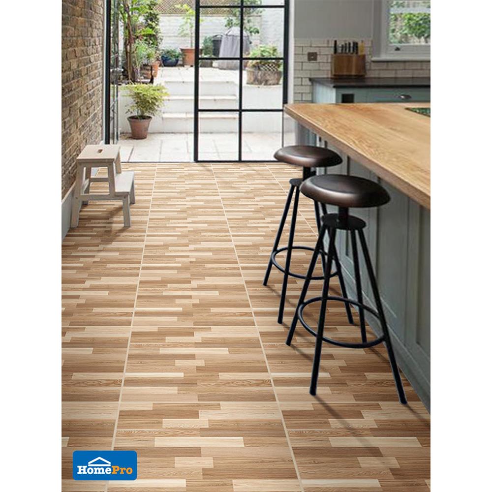 กระเบื้องพื้น 60x60 ซม. TARA พีบี วู้ด น้ำตาลอ่อน A 1.44M2