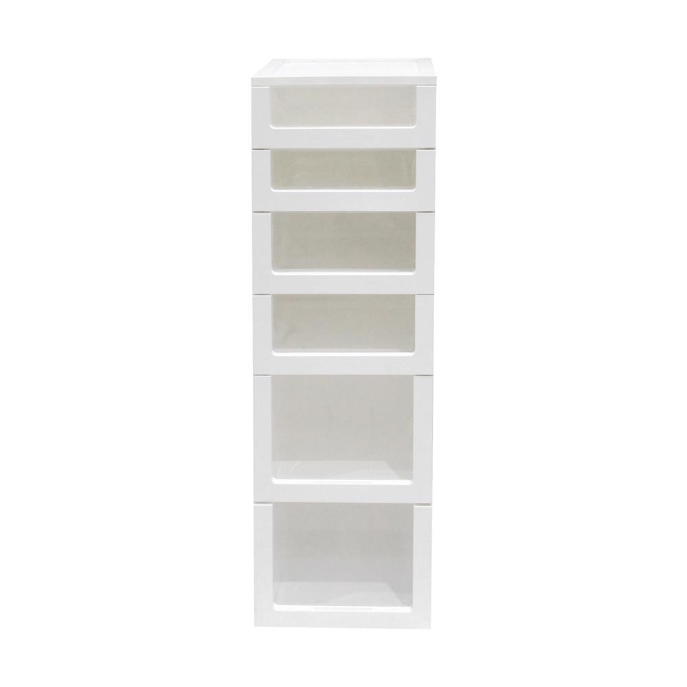 ตู้ลิ้นชัก 6 ชั้น STACKO COUPLE 32X42X101 ซม. สีขาว