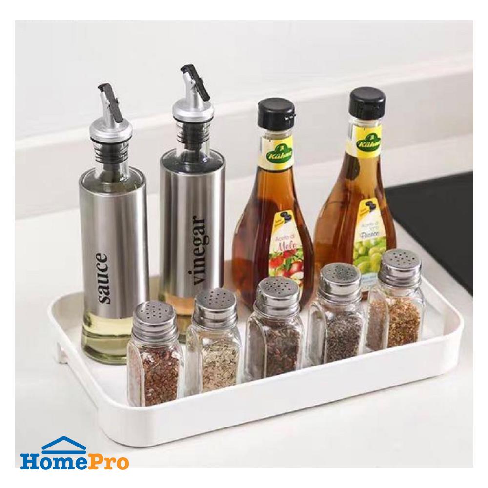 ถาดพลาสติกเหลี่ยมหูจับ 2 ข้าง 7 นิ้ว KECH สีขาว