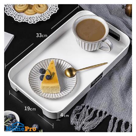 ถาดพลาสติกเหลี่ยมหูจับ 2 ข้าง 7 นิ้ว KECH สีขาว_4