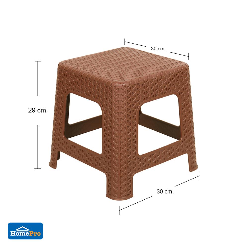 เก้าอี้พลาสติก ME LIVING BAMBU-M สีน้ำตาล