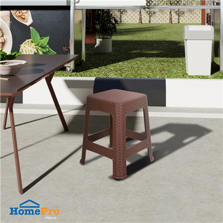 เก้าอี้พลาสติก ME LIVING BAMBU-L สีน้ำตาล_4