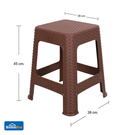 เก้าอี้พลาสติก ME LIVING BAMBU-L สีน้ำตาล_6