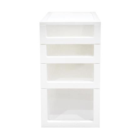 ตู้ลิ้นชัก 4 ชั้น STACKO COUPLE 32X42X63 ซม. สีขาว_1